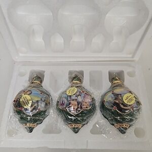 Vtg Wizard of Oz Ornaments Bradford Editions Heirloom‎ Porcelain 2000 Set